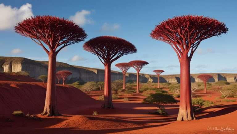 A serene and exotic landscape of Socotra Island