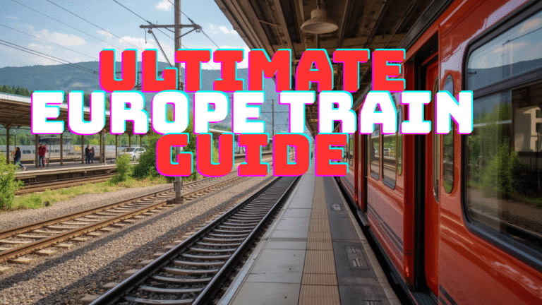 A scenic European train traveling