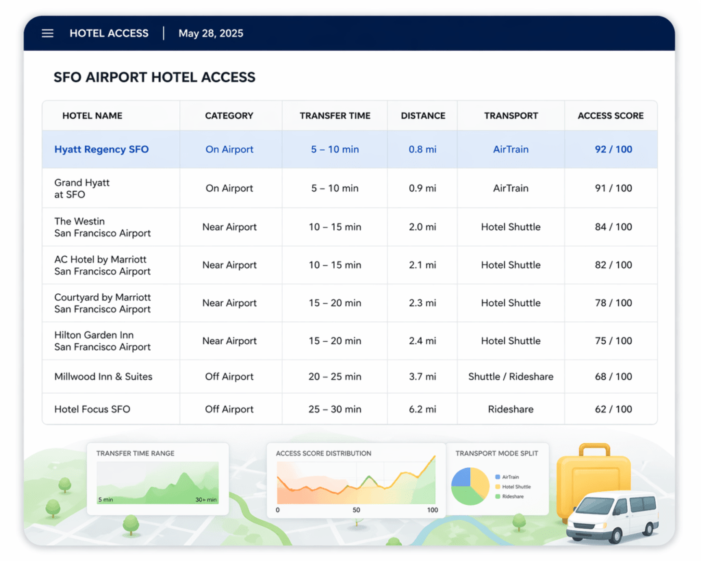 Hotel access reports